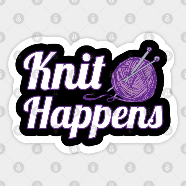 Knit Happens Sticker by TeeShirt_Expressive